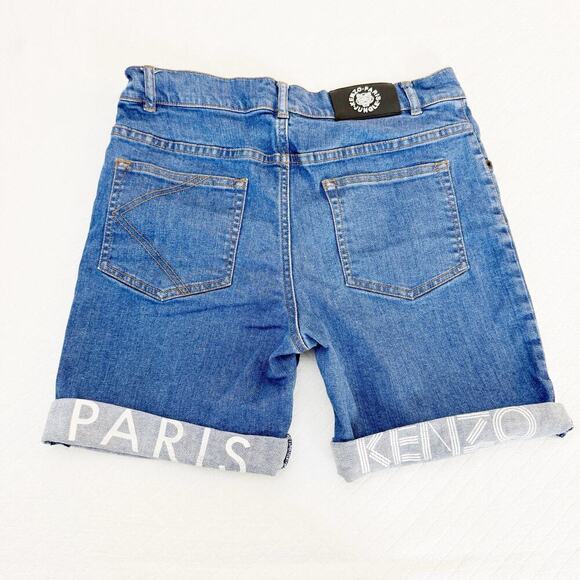 Kenzo Kids Denim Jean Shorts Japanese Denim Size 14 Mint - Picture 7 of 7